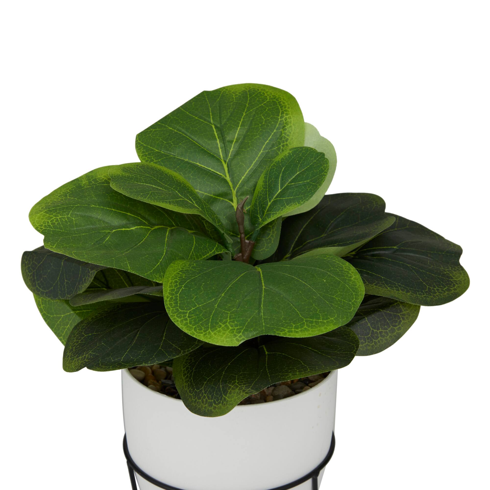 19" Potted Contemporary Gourd Artificial Foliage